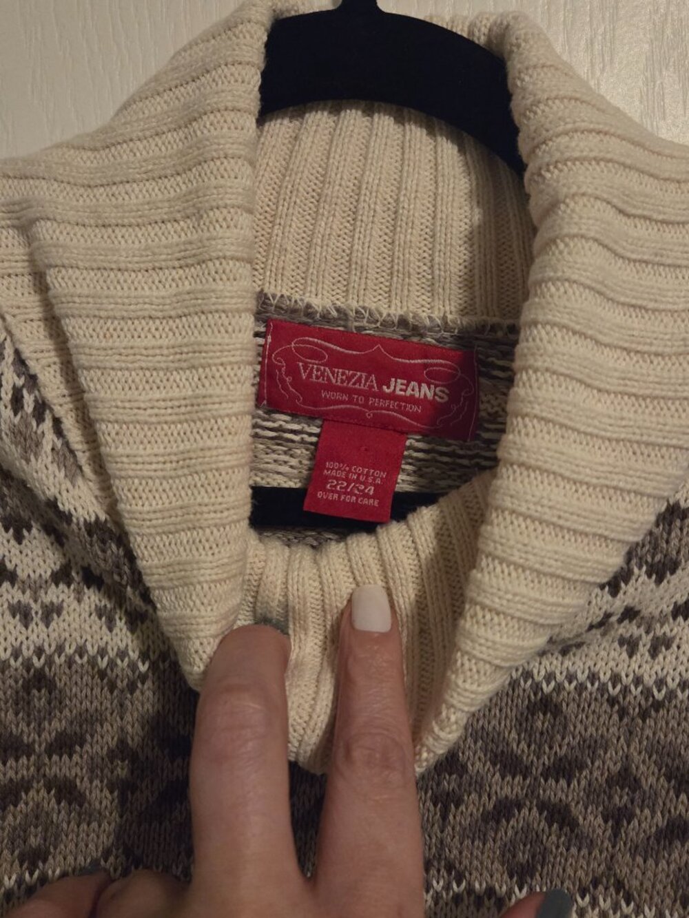 Venezia Jeans Wore To Perfection Women's Plus 22/24 Turtleneck Sweater Vintage - Picture 3 of 11